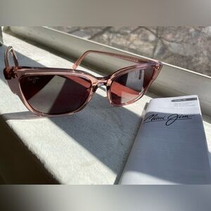 Maui Jim Translucent Rose Cat Eye Sunglasses